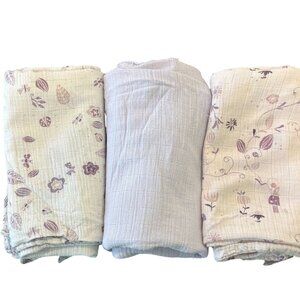 Aden + Anais Once Upon a Time Bugs Baby Muslin Swaddle Blankets Set Of 3